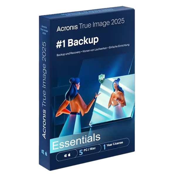 Acronis True Image | Essentials | 5 PC/MAC | 1 Year