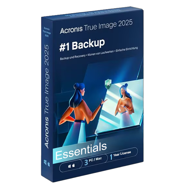 Acronis True Image | Essentials | 3 PC/MAC | 1 Year