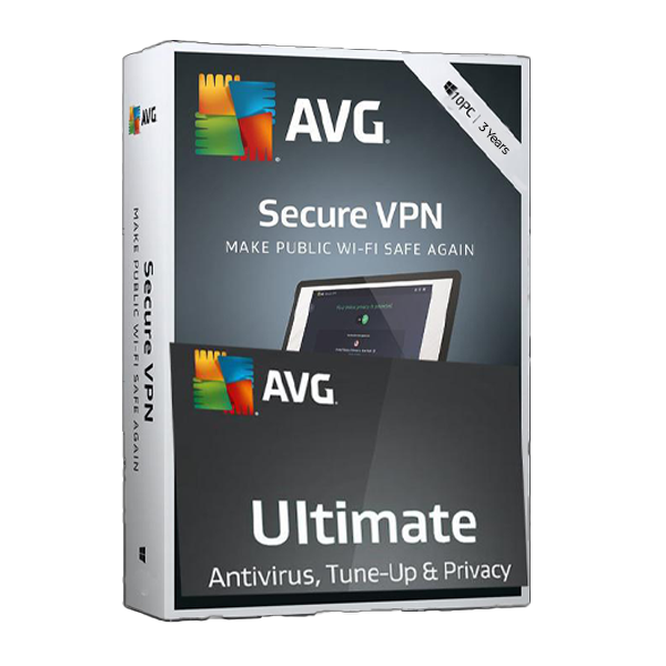 AVG Ultimate 10-Multi Devices VPN 3-Years, Global