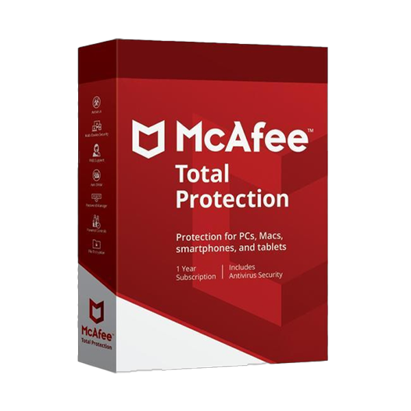 McAfee Total Protection  - 5 Devices / 1 Year, Global
