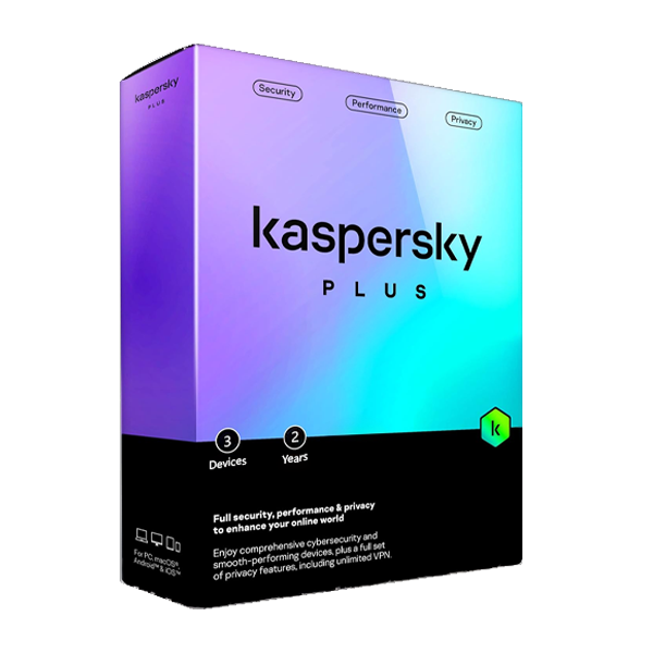 Kaspersky Plus | 3 Devices | 2 Years | EU