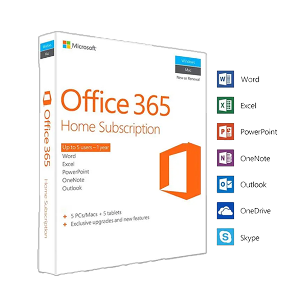 Microsoft Office 365 family 1 Year license (VPN Taiwan)