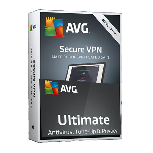 AVG Ultimate 10-Multi Devices VPN 2-Years, Global