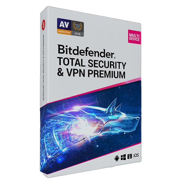 Bitdefender Total Security + Premium VPN (5 PC -1 Year), EU only