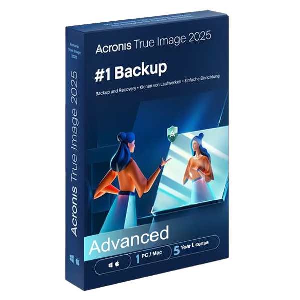 Acronis True Image | Advanced Subscription + 50GB Acronis Cloud Storage | 1 PC/MAC  | 5 Years