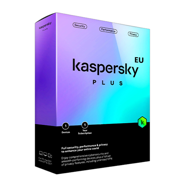 Kaspersky Plus - 1 device / 1 year EU